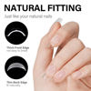 Picture of AILLSA Gel Nail Kit Short Square Nail Tips 240pcs with 2 In 1 Nail Glue Base Coat and Nail Dehydrator, Gel Manicure Full Nail Kit with Nail Lamp Top Coat for Starters Home Salon