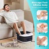Picture of Foot Spa Bath Massager with Heat [2025 Upgraded], Jets, Vibration, Adjustable Temp, Bubbles, Foot Soak Epsom Salt, Foot Bath with 22 Shiatsu Massage Rollers, Pedicure Foot Spa for Relaxation -Black