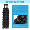 Picture of Human Braiding Hair Water Wave Bulk Human Hair 100g 16 Inch Curly Human Hair for Boho Braids Hair Extensions No Weft 2 Braids Per Pack Wet and Wavy Human Hair Braiding Hair Natural Color