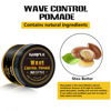 Picture of Natural Pomade for Men's Strong Hold and Layered Waves - Easy Wash Hair Cream, Grease for Moisture, Control and Silky Shine 4oz