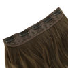 Picture of REECHO 20" 1-pack 3/4 Ombre Full Head Curly Wave Clips in on Synthetic Hair Extensions HE008 Hair pieces for Women 5 Clips 4.5 Oz Per Piece - Ombre Light Brown to Dirty Blonde
