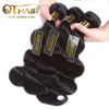 Picture of QTHAIR 14A Virgin Brazilian Body Wave Human Hair 3 Bundles (12 12 12,300g,Natural Black) 100% Unprocessed Body Wave Brazilian Human Hair Weave Extensions for African Americans Women