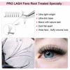 Picture of Premade Fans Eyelash Extensions Short Stem Premade Volume Eyelash Extensions 5D-D-0.07-17 Volume Lash Extensions Pre made Lash Fans C D Curl .07 .10(5D-D-0.07-17mm)