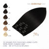 Picture of Aison Jet Black Clip in Hair Extensions Real Human Hair 70G 100% Remy Human Hair Clip in Extensions 7pcs 16clips 18 Inch Hair Extensions