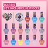 Picture of Barbie Movie 18 Piece Set Kids Water-Based Nail Polish Activity Makeup Set, Includes Nail Polish with Nail Gems Wheel and Nail File for Parties, Sleepovers and Makeovers, Townley Girl