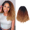 Picture of Toyotress Yanky Twist Crochet Hair - 10 Inch 8 Packs (30 Strands/Pcs) Pre-twisted Fluffy Spring Mini Twist Short Passion Twist, 3 Tones Ombre Brown Crochet Braids Braiding Hair (10 Inch, OT30/27-8P)