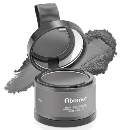 Picture of Root Touch Up Instantly Gray Hair Coverage Hairline Powder, Root Cover Up Conceal Hair Loss For Women Men,Hair Fibers For Thinning Hair (Gray)