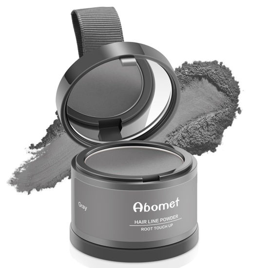 Picture of Root Touch Up Instantly Gray Hair Coverage Hairline Powder, Root Cover Up Conceal Hair Loss For Women Men,Hair Fibers For Thinning Hair (Gray)