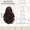 Picture of SOFEIYAN Ponytail Extension 11 inch Claw Clip Ponytail Hair Extensions Long Curly Wavy Ponytail Fluffy Clip on Pony Tails Synthetic Hairpiece for Women，Dark Brown & Dark Auburn Mixed