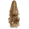 Picture of FELENDY Ponytail Extension Claw 18" 20" Curly Wavy Straight Clip in Hairpiece One Piece A Jaw Long Pony Tails for Women Ash Blonde Mix Ginger Brown