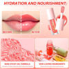 Picture of BANGFENG 2Pack Non-sticky Lip Oil, Moisturizing Glossy/Shiny Lip Gloss Oil PlumpingTint, Hydrating Lip Gloss Lip Balm, Long Lasting Nourishing Fruit Flavoure Lip Oils(Strawberry + Coconut)