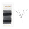 Picture of XIUSUZAKI W Lash Extensions Supplies 5D Eyelash Extensions W Shape 0.07mm Thickness C Curl 12mm Premade Fans Easy Fan Lashes Volume Matte Black 12 Rows Crisscross Eye Lashes(W-5D-0.07-C,12mm)