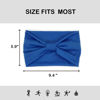 Picture of IVARYSS Wide Headbands for Women, Solid Knotted Head Wraps Turbans, Large African Style Head Bands Hair Accessories, 6 Pack