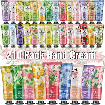 Picture of 210 Pack Hand Cream Gifts Set For Women, Mothers Day Gifts for Mom, Hand Lotion Travel Size for Dry Cracked Hands, Hand Lotion Bulk for Teacher Appreciation Gifts and Wedding Welcome Bag Stuffers