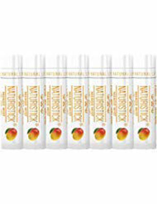 Picture of 7-Pack Mango Lip Balm Gift Set by Naturistick. 100% Natural Ingredients. Best Beeswax Chapstick for Dry, Chapped Lips. Made in USA