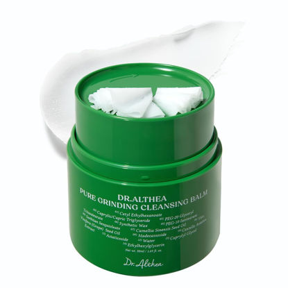 Picture of Dr.Althea Pure Grinding Cleansing Balm | Hygenic One-Step Makeup Cleansing Oil with Madecassoside | Non-Greasy Sorbet Texture | Soothing for All Skin Types | Korean Vegan Skin Care | 1.69 Fl Oz