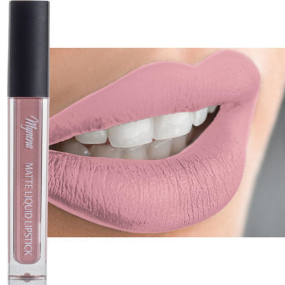 Picture of Mynena Light Pink Long-Lasting Matte Liquid Lipstick | Intense Color, No Transfer & Waterproof | Lightweight Comfortable, Hydrating Shea Butter | Vegan & Cruelty-Free | Clara