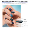 Picture of OAUEE Semi Cured Gel Nail Strips | 20 Gel Nail Stickers | Gel Nail Stickers with UV Light Required | Salon Quality, Easy Application and Removal（Peacock Color）