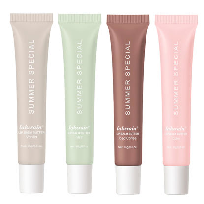 Picture of Summer Special Lip Butter Balm - Ultra-Hydrating, Nourishing Lip Care with Natural Ingredients, Shea Butter & Olive Butter, Soothes & Softens Dry Lips (4PCS, 0.5 Fl Oz (Pack of 4))