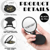 Picture of Gulfmew 2.76 Inch Inspirational Compact Mirror Bulk Round Makeup Glass Mirror Personal Purse Pocket Mini Mirror Gifts for Women Galentines Coworker Teacher Graduation Friends(Black,36 Pcs)
