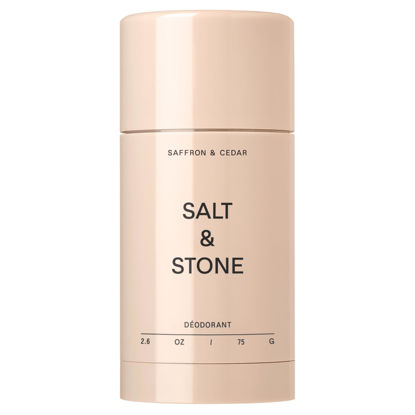 Picture of Salt & Stone Natural Deodorant for Women & Men - Saffron & Cedar | Extra Strength Natural Deodorant | Aluminum Free with Probiotics, Seaweed Extracts & Shea Butter (2.6 oz)