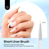 Picture of Beetles Nail Art Brushes, 5pcs Nail Art Liner Brushes Set Painting Nail Drawing Tool for Long Lines, Details, Fine Drawing Sizes 7/11/15/20/25mm Diamond Application Valentine's Day Gift for Women
