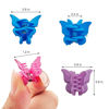 Picture of 50 Packs Assorted Color Butterfly Hair Clips, Beautiful Mini Butterfly Hair Clips Hair Accessories for Women and Girls (Solid Color)