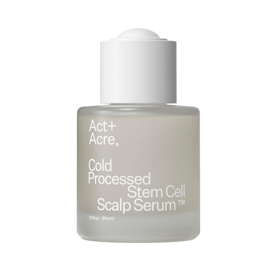 Picture of ACT+ ACRE Cold Processed Stem Cell Scalp Serum - Promotes Thicker and Fuller-Looking Hair - Soothes and Hydrates the Scalp - Sulphate and Paraben Free - Aloe Vera for Improved Scalp Health - 1 fl oz.