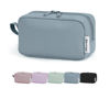 Picture of Narwey Small Makeup Bag for Purse Travel Makeup Pouch Mini Cosmetic Bag Zipper Pouch for Women (Greyish Blue, Small)