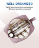 Picture of Narwey Small Makeup Bag for Purse Travel Makeup Pouch Mini Cosmetic Bag Zipper Pouch for Women (Dusty Rose, Small)