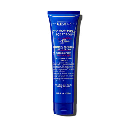 Picture of Kiehl's Ultimate Brushless Shave Cream with Menthol White Eagle, for All Skin Types, with Menthol & Camphor, Instant Refreshing & Cooling Effect, Minimizes Irritation - 10.1 fl oz