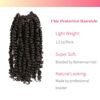 Picture of The BOHOBABE Pre-twisted Passion Twist Crochet Hair 8 Inch Short Brown Pre-looped Crochet Passion Twist Braiding Hair 8 Packs (4#)