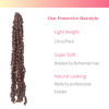 Picture of The BOHOBABE Pre-twisted Passion Twist Crochet Hair 24 Inch Pre-looped Long Crochet Passion Twist Braiding Hair 8 Packs Soft Bohemian Twists (30#)