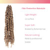 Picture of The BOHOBABE Pre-twisted Passion Twist Crochet Hair 14 Inch Short Pre-looped Crochet Passion Twist Braiding Hair 8 Packs (27#, Honey Blonde)