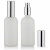 Picture of Empty Frosted Glass Spray Bottle 3.4oz, Perfume Atomizer, Fine Mist Spray (2 PACK)