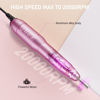 Picture of Portable Electric Nail Drill File Machine with Acrylic Nail Kit Set Professional 20000rpm Manicure Pedicure with Sanding Bands Brush for Nail Art Gel Nail Polish Tips Clippers