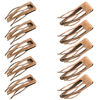 Picture of Chinco 24 Pieces Double Grip Hair Clips Metal Snap Hair Clips Women Hair Barrettes for Hair Making, Salon Supplies (Red Ancient Bronze, 2 Inch)