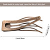 Picture of Chinco 24 Pieces Double Grip Hair Clips Metal Snap Hair Clips Women Hair Barrettes for Hair Making, Salon Supplies (Red Ancient Bronze, 2 Inch)