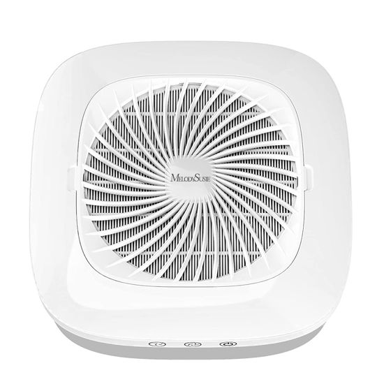 Picture of MelodySusie Nail Dust Collector with Reusable Filter, Powerful Vacuum Fan Vent Dust Collector Extractor Electric Dust Suction Machine for Acrylic Gel Nail Polishing, Low Noise, Nail Salon