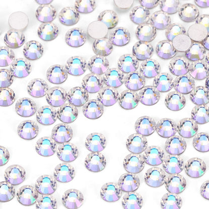 Picture of 3000Pcs Moonlight Crystal Rhinestones,Glass Flatback Rhinestones Mini Gemstones for Nail Face Makeup Art Crafts Clothes Decoration -(SS10,2.8mm,Moonlight)