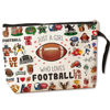 Picture of Football Gifts Football Stuff Football Cosmetic Bag Toiletry Bag Birthday Graduation Funny Makeup Bag Football Player Gifts for Women Teens Girls Girlfriend Football Lover Coach Fan Team Sister Friend