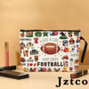 Picture of Football Gifts Football Stuff Football Cosmetic Bag Toiletry Bag Birthday Graduation Funny Makeup Bag Football Player Gifts for Women Teens Girls Girlfriend Football Lover Coach Fan Team Sister Friend
