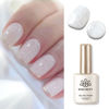Picture of Born Pretty Jelly Gel Nail Polish, Shimmer Glitter Snow Jelly Gel, Milky White Translucent Natural Gel Nail Polish, Manicure Salon DIY for Women Girls 15ML