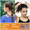 Picture of Wgniip 20 Pcs Boho Hair Accessories for Women: 5 Styles Cute Tie Bracelets for Thin and Thick Pony Tails, 10 Colors No Damage Elastics