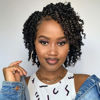 Picture of The BOHOBABE Pre-twisted Passion Twist Crochet Hair 8 Inch Short Pre-looped Crochet Passion Twist Braiding Hair 8 Packs (1#) 1#(Jet Black)
