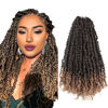 Picture of The BOHOBABE Pre-twisted Passion Twist Crochet Hair 16 Inch Pre-looped Crochet Passion Twist Braiding Hair 8 Packs Soft Bohemian Twists (T27)