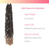 Picture of The BOHOBABE Pre-twisted Passion Twist Crochet Hair 24 Inch Pre-looped Long Crochet Passion Twist Braiding Hair 8 Packs Soft Bohemian Twists (T27)
