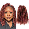 Picture of The BOHOBABE Crochet Passion Twist Hair Pretwisted 12 Inch Short Pre-looped Passion Twist Crochet Braiding Hair 8 Packs(350#)