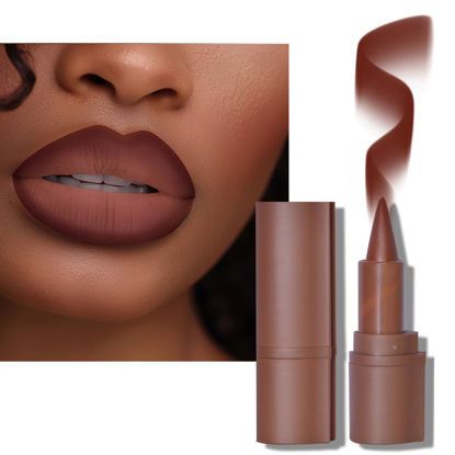 Picture of 2-in-1 Gradient Lip Liner and Lipstick Lip Combo Set - Achieve Flawless Contour and Gradual Ombre Effect with Easy-to-Use Crayon Form and Cone Tip - Non-Smudging, Long-Lasting (03# Caramel brulee, 1)