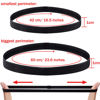 Picture of Duufin 20 Pieces Elastic Sport Headbands Non-Slip Workout Headband Black Sweat Headband Thin Elastic Headband for Women, Men and Girls